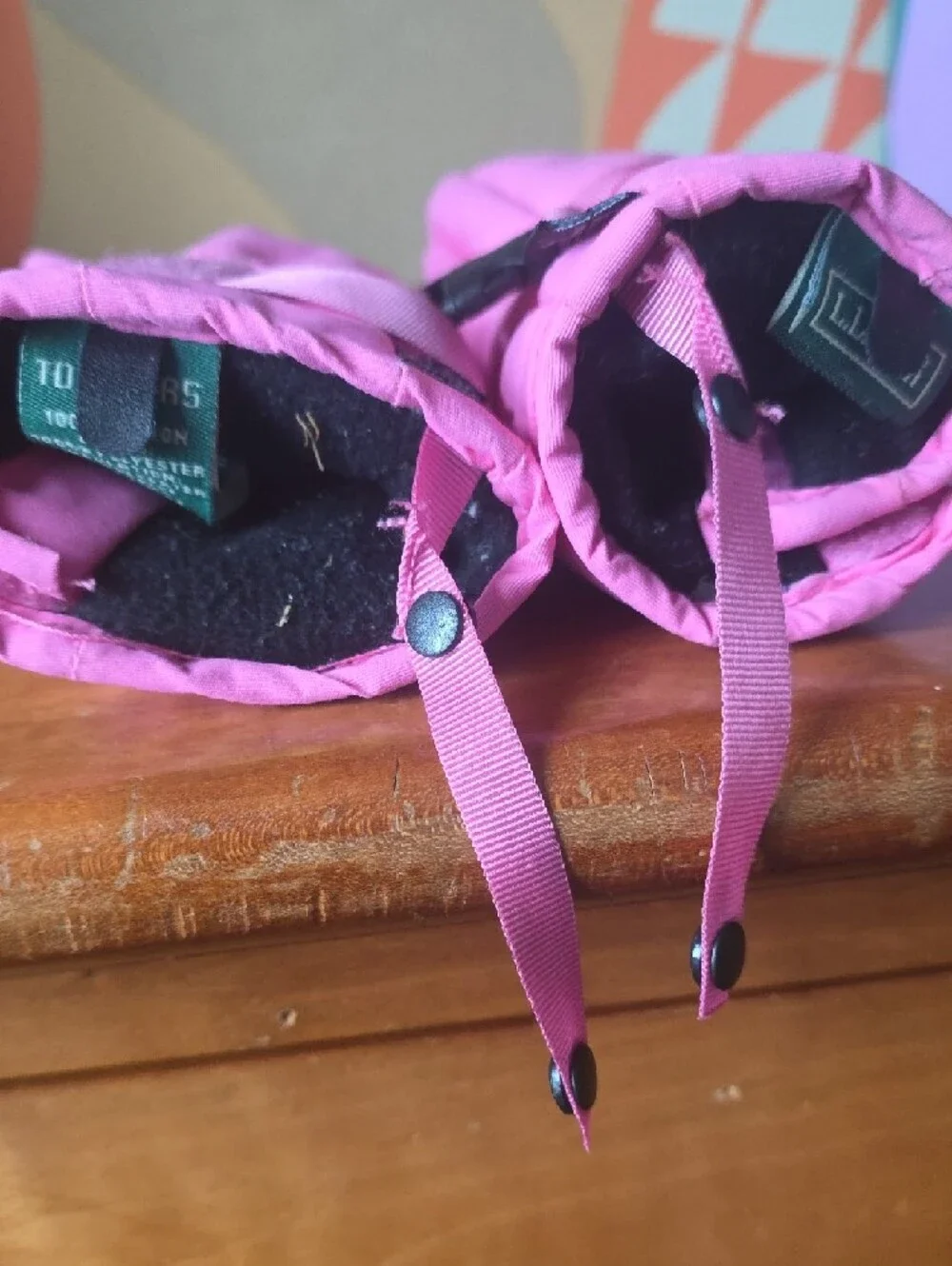 L.L. Bean Pink Children's Insulated Mittens